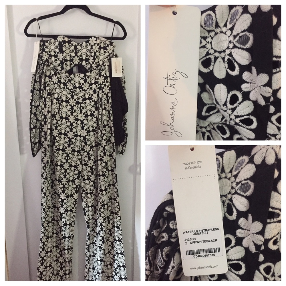 Johanna Ortiz Water Lily Strapless Jumpsuit